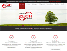Tablet Screenshot of elektro-zech.com